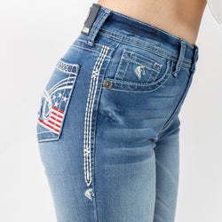 Image of Lazzo style 309 American Flag Jeans