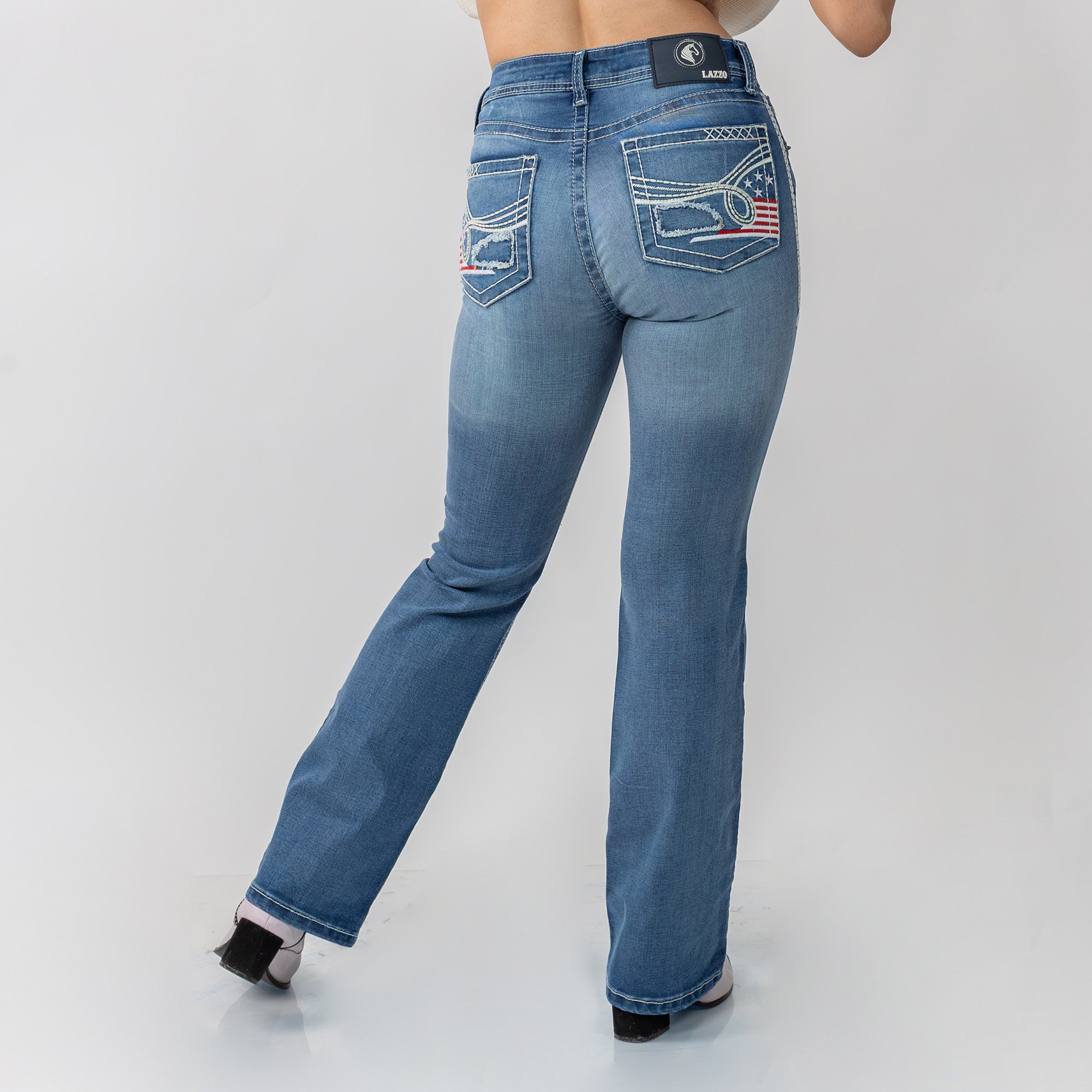 Image of Lazzo style 309 American Flag Jeans