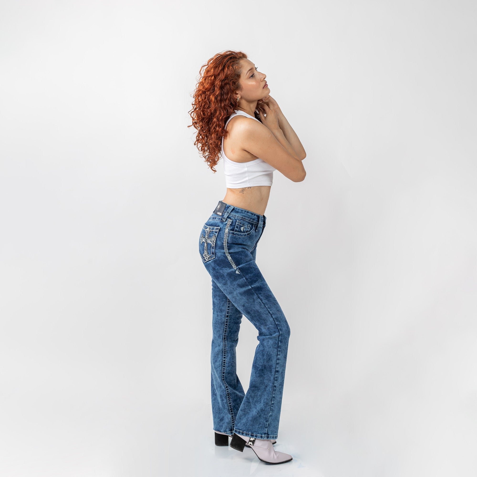 Image of Lazzo style 310 Gothic Cross Jean