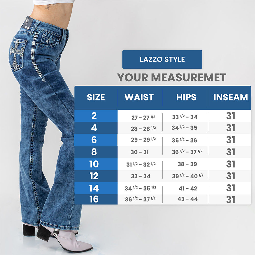 Image of Lazzo style 310 Gothic Cross Jean