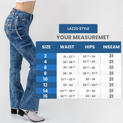 Image of Lazzo style 310 Gothic Cross Jean