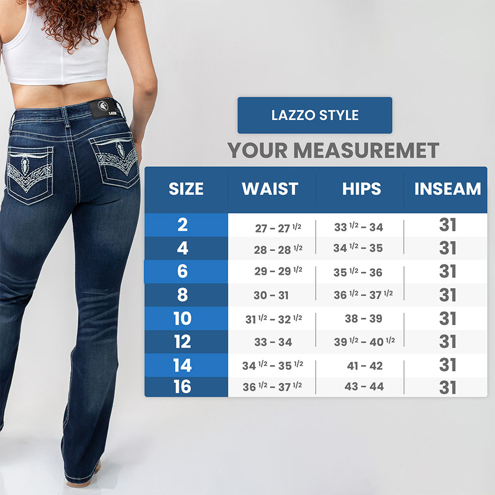 Image of Lazzo style 301 Bootcut Western Jeans