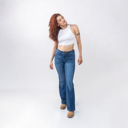 Image of Lazzo style 307 Floral Western Style Jeans