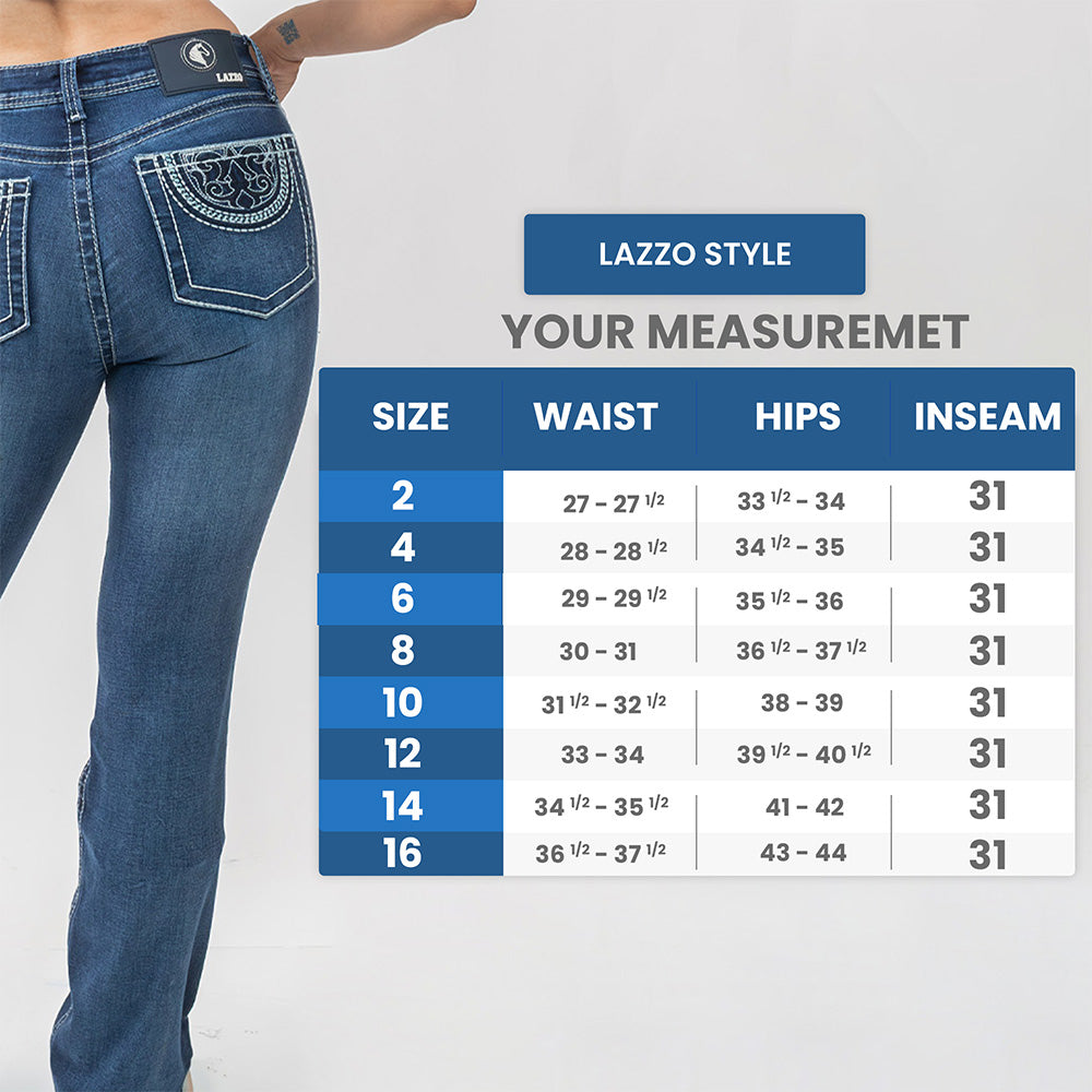 Image of Lazzo style 304 Embroidery Inspired by Native Motifs Jeans